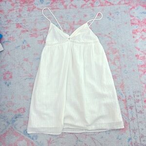 zara white mini dress size xs